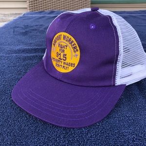 Airport Workers Fight For Poverty Wages Mesh Hat